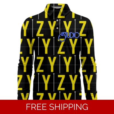 Le Studio YYZ Yellow Custom 3D Long-Sleeved Polo Shirt